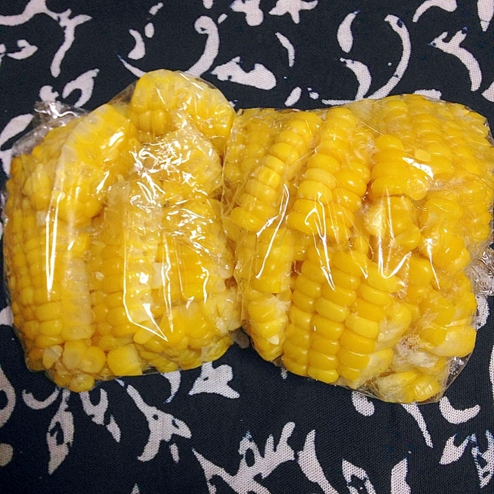 レンジで簡単 とうもろこしの冷凍保存方法 レシピ 作り方 By Mi8045 楽天レシピ レンジで簡単 とうもろこしの冷凍保存方法 レシピ 作り方 By Mi8045 楽天レシピ